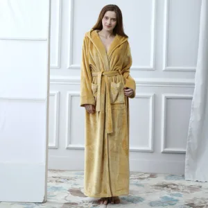 Peignoir Femme Avec Capuche Long