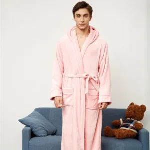 Peignoir De Bain Homme Rose