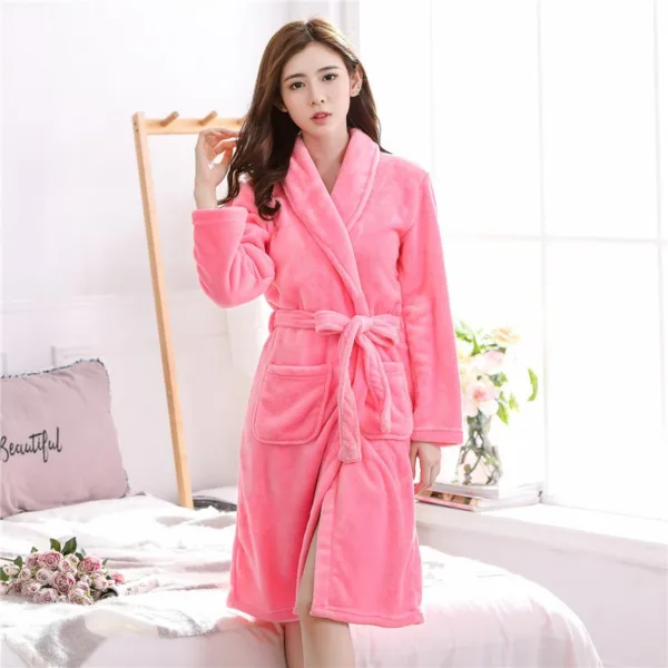 Peignoir Pilou Femme Rose