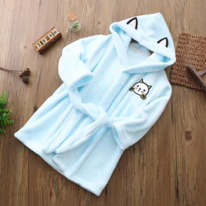 Peignoir Fille Bleu