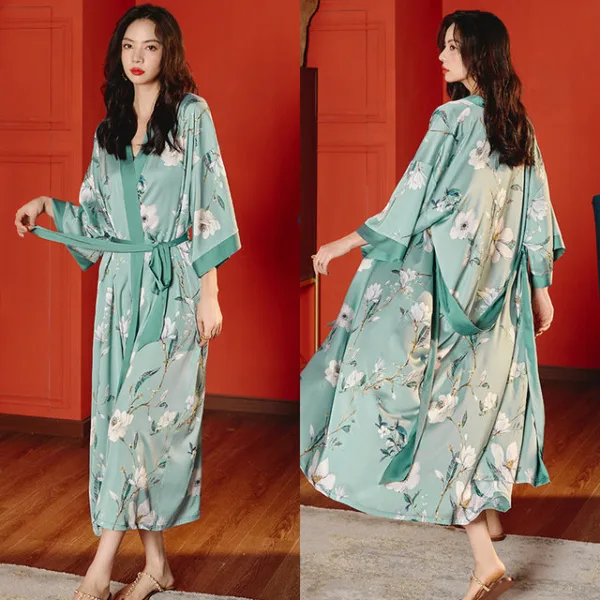 Oversize Long Robe Spring Summer Women Sleepwear Kimono Bathrobe Gown Sexy Satin Nightwear Nightgown Loose Home.jpg 640x640 9001df00 1d4a 4728 8c86 99ec9fdc2e24.jpg