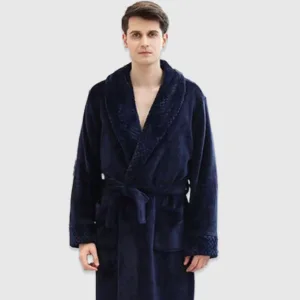 Peignoir Long Homme Polaire