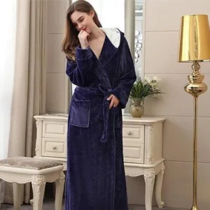 Peignoir De Bain Femme Bleu Marine