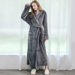 Peignoir De Bain Femme Gris