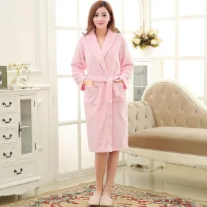 Peignoir De Bain Femme Rose