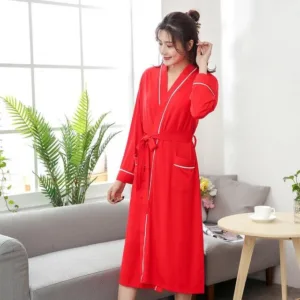 Peignoir Femme Coton Long