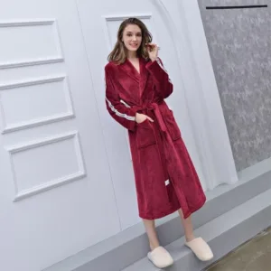 Peignoir Femme Polaire Rouge