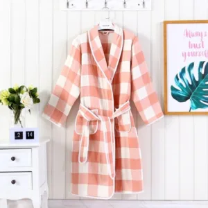 Peignoir Femme Rose En Flanelle