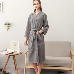 Peignoir Femme Gaufré