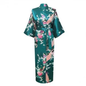 Kimono Femme Satin Long