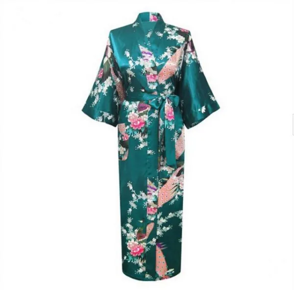 Kimono Femme Satin Long