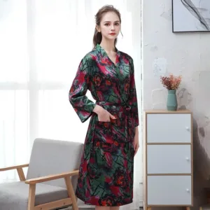 Peignoir Femme Long Fluide