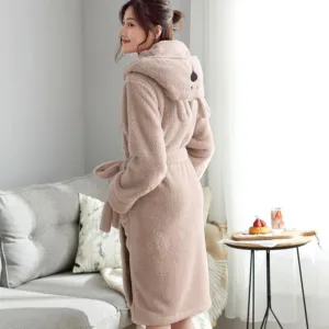 robe de chambre ours femme