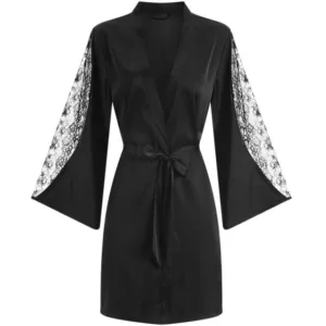 Peignoir Femme Satin Dentelle