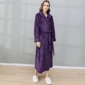 Peignoir De Bain Femme Violet