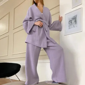 Peignoir De Bain Femme Violet