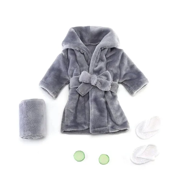 Robe capuche avec ceinture pour b b peignoir serviette de bain ensemble de pantoufles de concombre.jpg 640x640.jpg 1.jpg