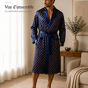 Peignoir homme motif