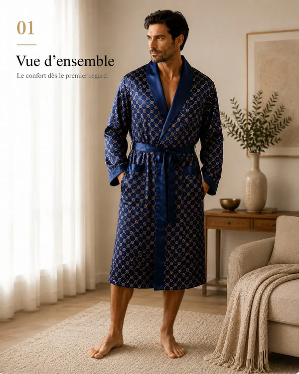 Peignoir homme motif