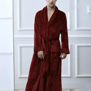 Peignoir Homme Vin Rouge