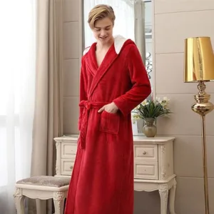 Peignoir Homme Polaire Rouge