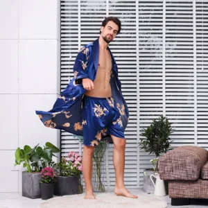 Ensemble Pyjama Peignoir Homme