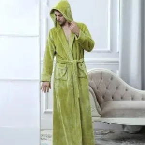 Peignoir Homme Vert Anis