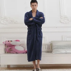 Peignoir Bleu Marine Homme