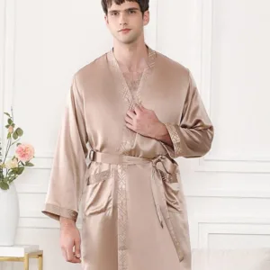 Peignoir Court En Soie Homme