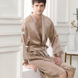 Kimono Peignoir Homme Soie