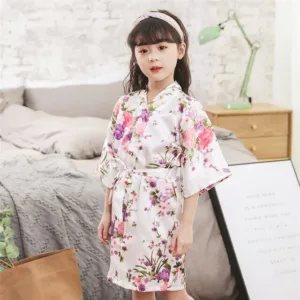 Peignoir Satin Fille