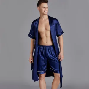Peignoir Satin Homme