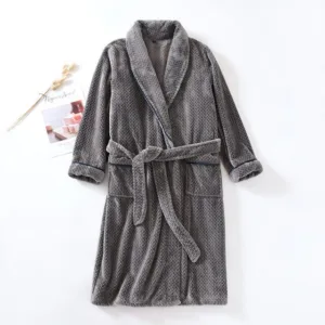 Peignoir De Bain Velours Homme