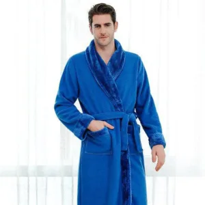 Peignoir Homme Bleu Roi