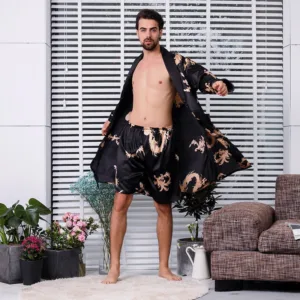 Peignoir Homme Noir