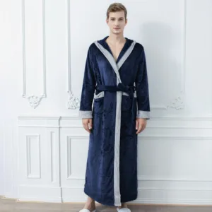 Peignoir Homme Bleu Marine