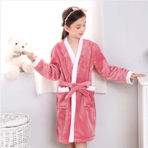 peignoir doux pour fille