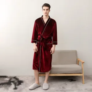 Peignoir En Velours Homme