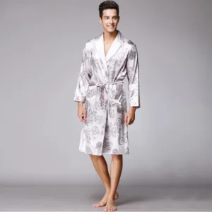 Peignoir Homme Satin