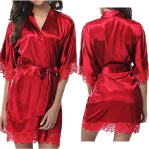 Peignoir Femmes En Soie
