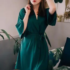 Peignoir Femme Kimono En Satin
