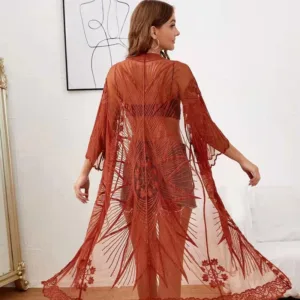 Peignoir Femme Bohème Chic Dentelle