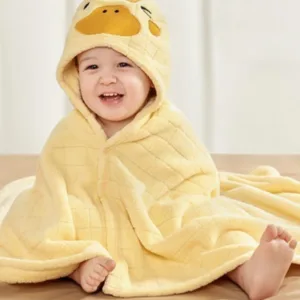 Cape De Bain Bébé Poussin Jaune