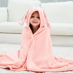 Cape De Bain Enfant Lapin Rose