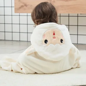 Cape De Bain Enfant Mouton Blanc