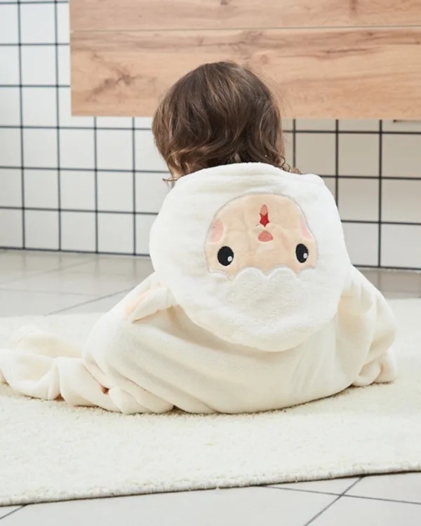 Cape de bain enfant mouton blanc pour enfant 2 6 ans 1jpg