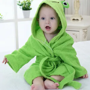 Peignoir Bébé Grenouille Verte