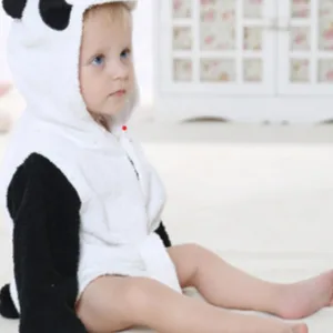Peignoir Bébé Panda En Coton