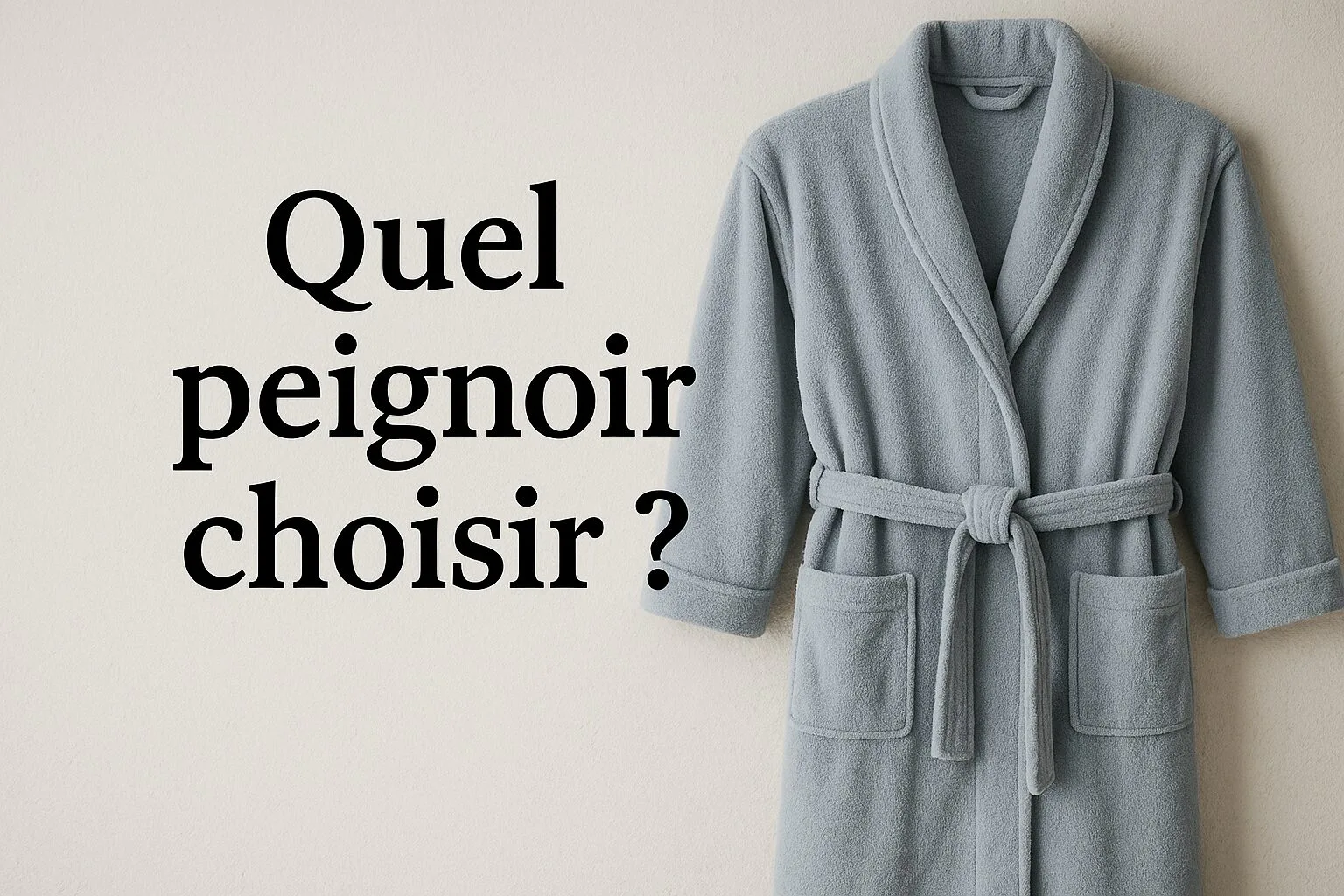 Quel peignoir choisir