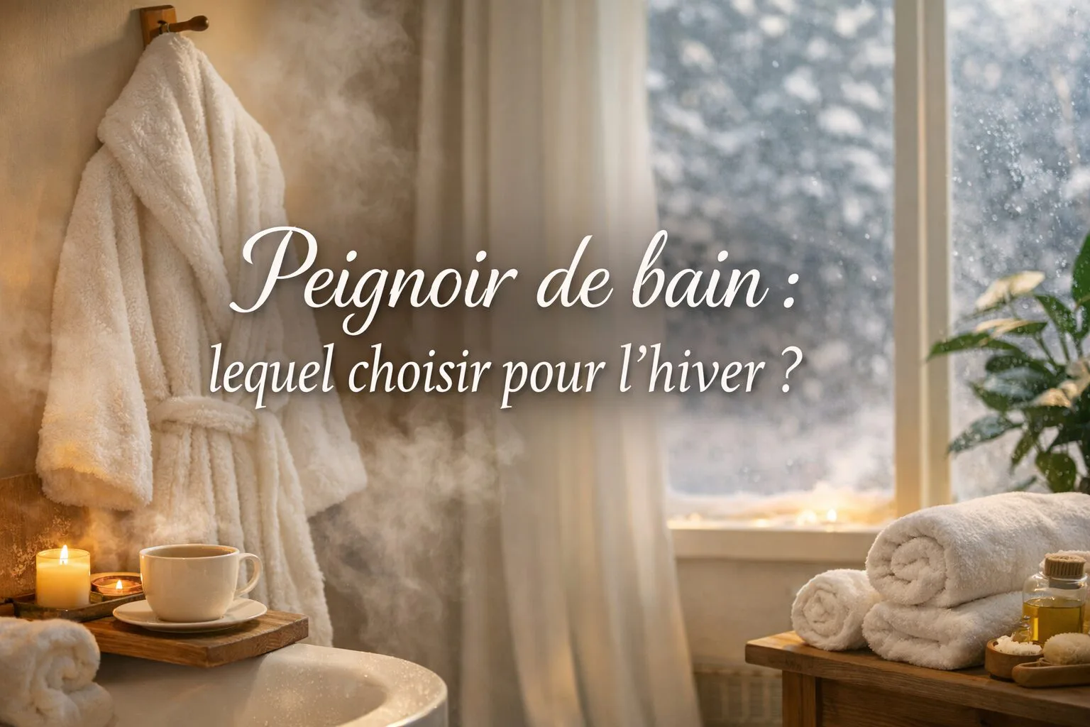 Peignoir de bain hiver